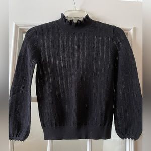 J crew crochet/ macrame like top